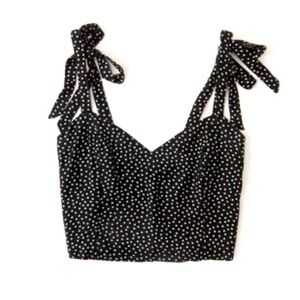 Abercrombie polka dot crop top